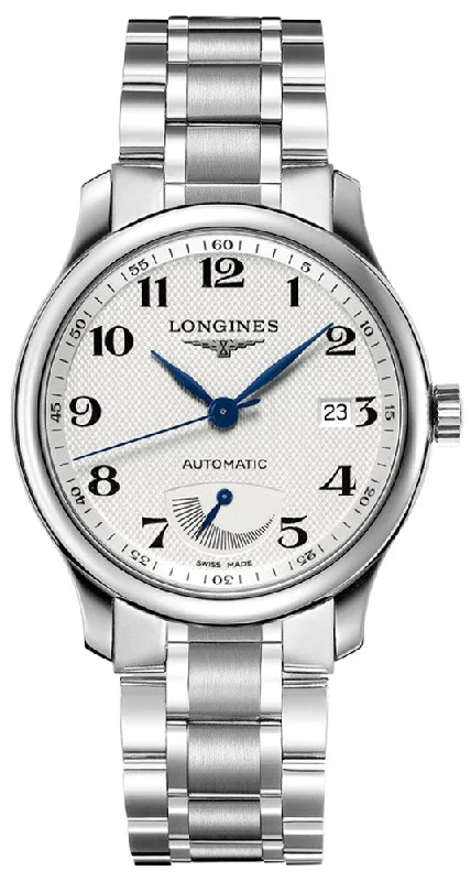 hybrid smartwatches for women with fitness tracking and elegant look-Longines Master Collection Power Reserve Automatic Stainless Steel Mens Watch L2.708.4.78.6