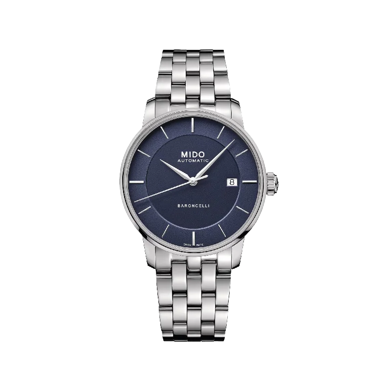 watches for women with gemstone-encrusted dials and elegant designs-Mido Baroncelli Signature Gent