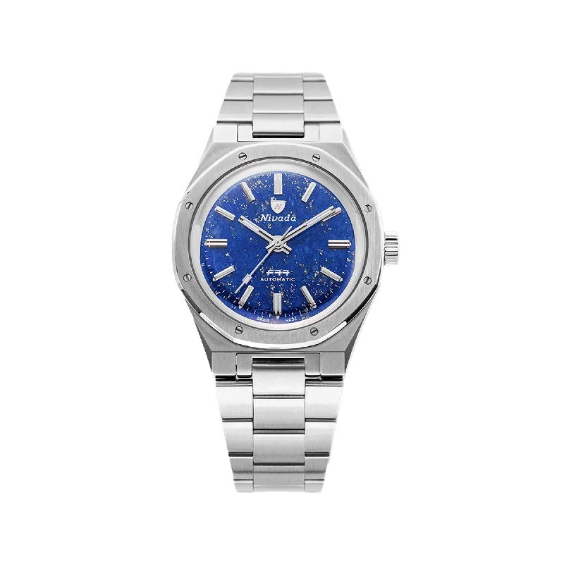 sports watches for men with heart rate monitoring and workout tracking-Nivada Grenchen F77 Lapis Lazuli