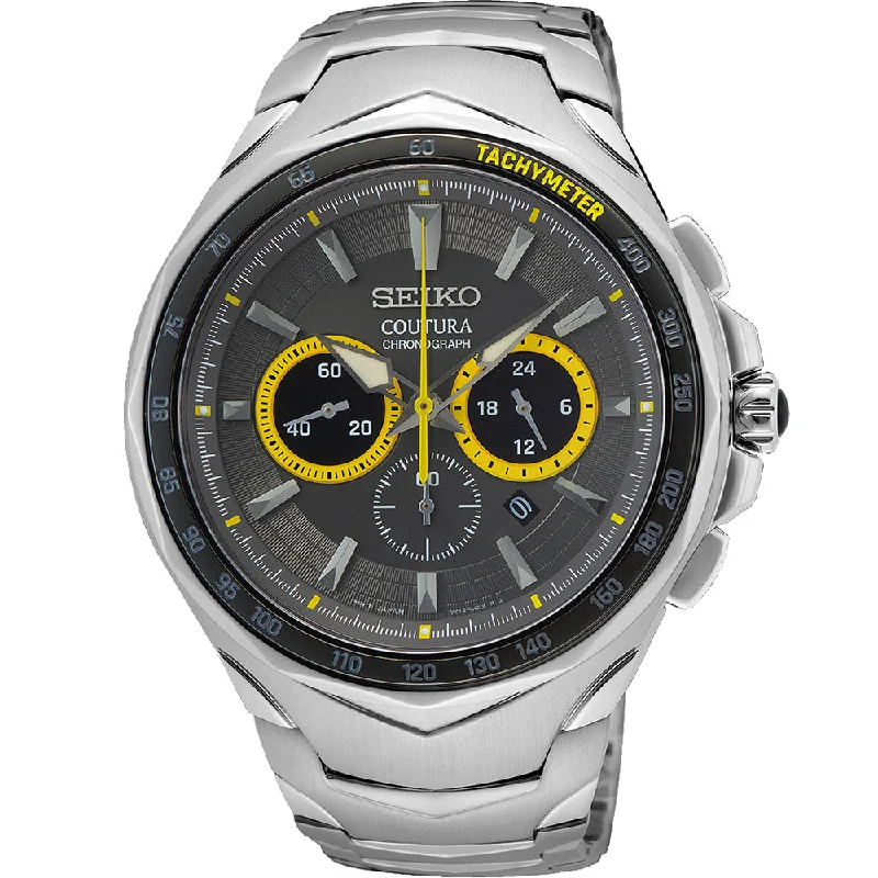 sports watches for women with lap timer and fitness modes-Seiko Coutura SRWZ27P-9 Chronograph