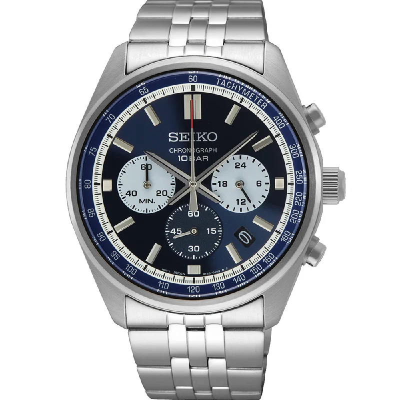 smartwatches with fitness and productivity tracking features-Seiko Essential SSB427P Chronograph