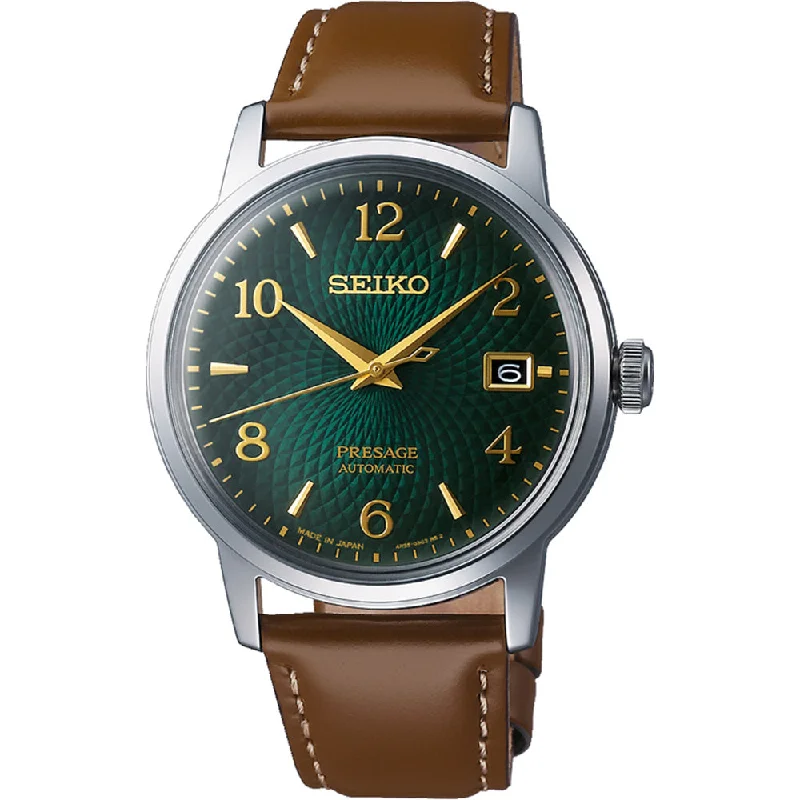 women’s hybrid watches with health tracking and classic look-Seiko Presage Cocktail Mojito SRPE45J