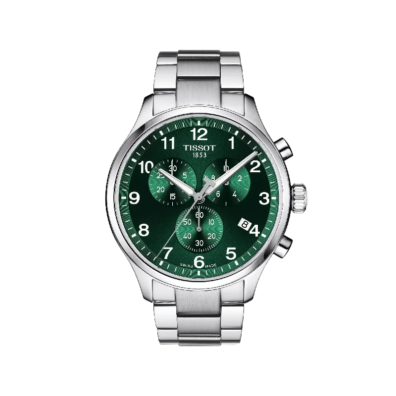 smartwatches with built-in fitness tracking apps for convenience-Tissot Chrono XL Classic - Green