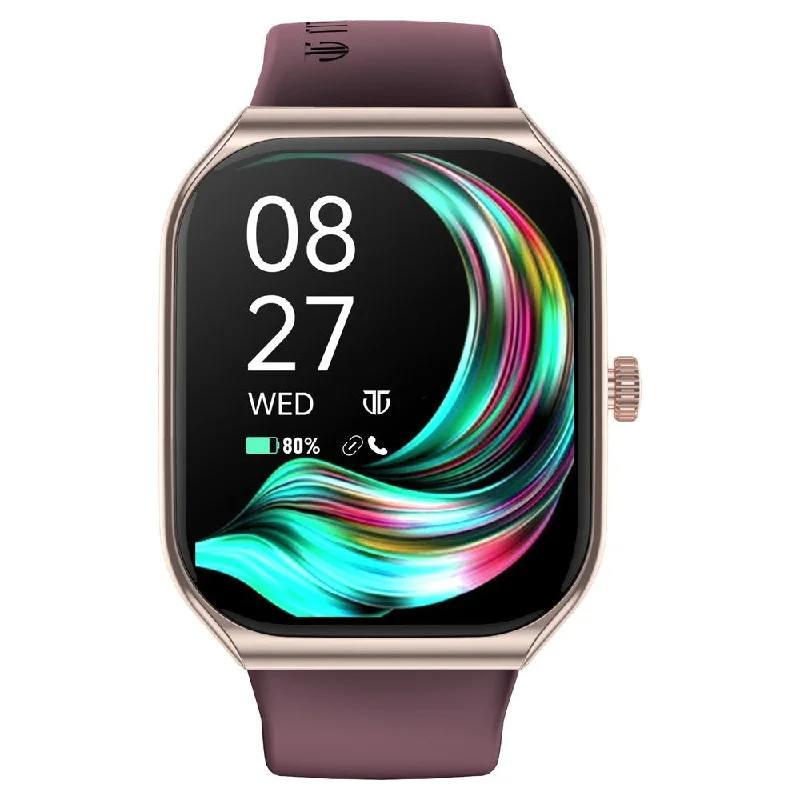 women’s watches with stainless steel bracelets-Titan Smart Watch with 1.96 Inch AMOLED Display | 410 x 502 Pixel Resolution | AI Voice Assistant | Multiple Menu Styles