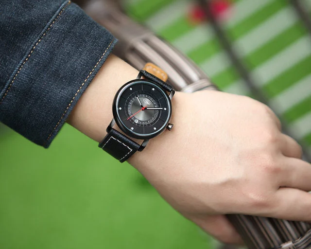 Black Strap Black Dial